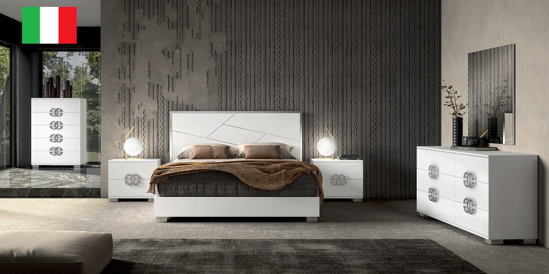 Dafne Gloss Elegance Bedroom Set
