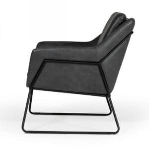 Alternative view of Jennifer Dark Grey Accent Chair
