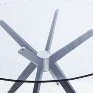 Alternative view of Eclipse Glass Metal Dining Table