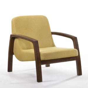 Alternative view of Bronson Mid-Century Yellow Chair