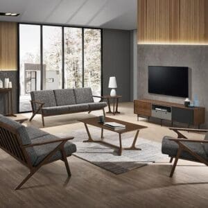 Alternative view of Candea Walnut Mid-Century Chair