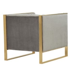 Carlos Tufted Gold Accent Chair
