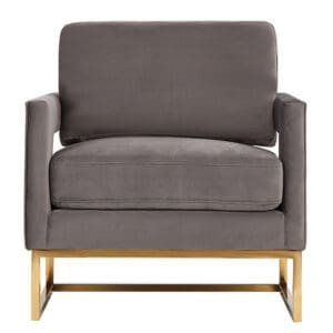 Alternative view of Edna Glam Velvet Accent Chair