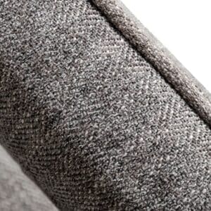 Edna Plush Grey Accent Chair