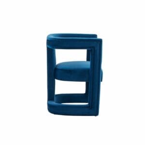 Kendra Blue Cage-Back Chair