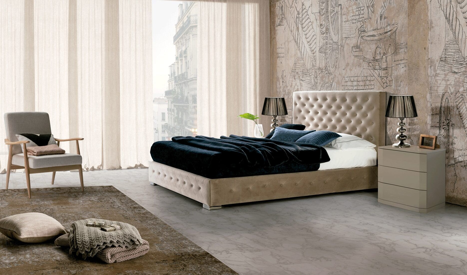 Ivory Velvet Alma Storage Set